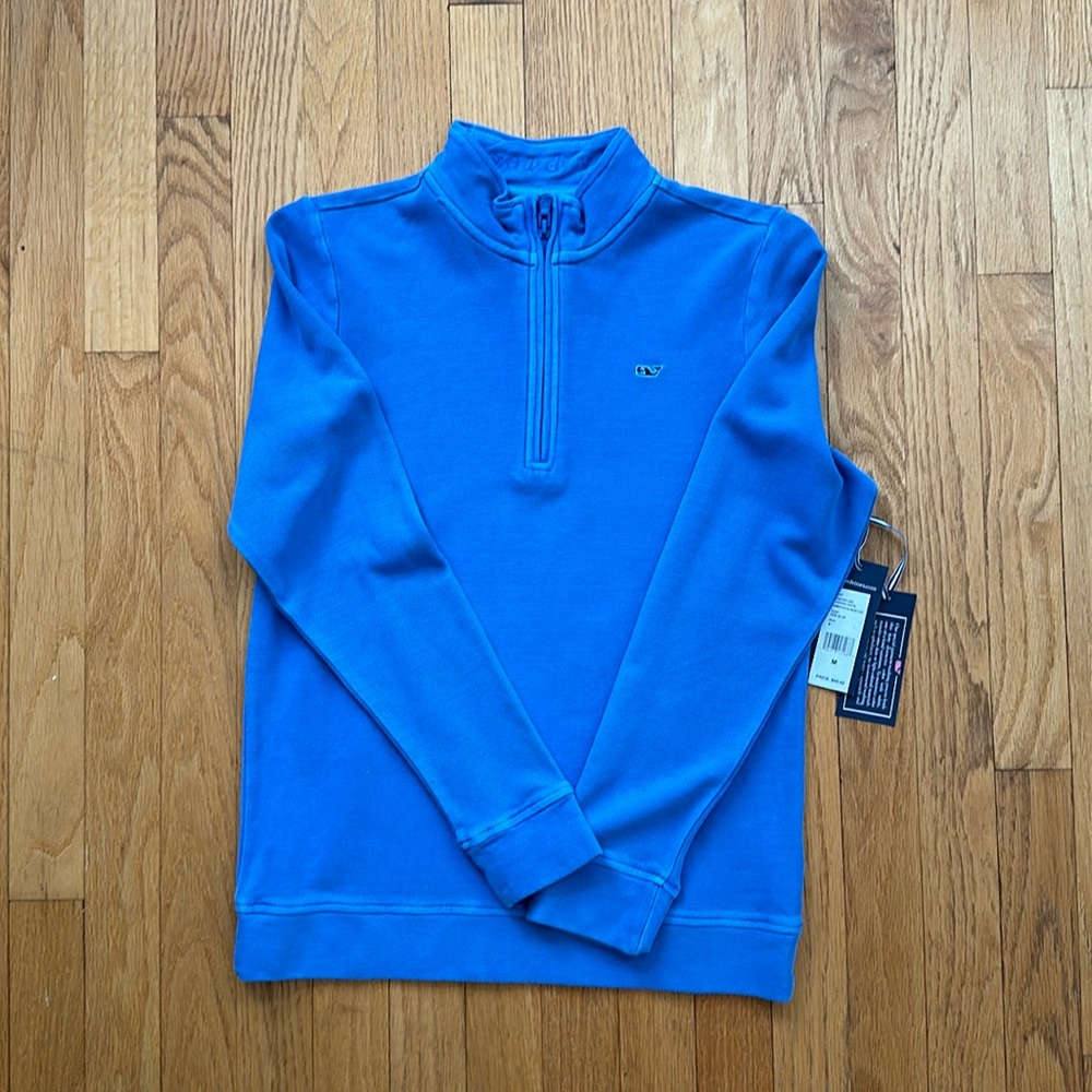 NWT Vineyard Vines Boys M Saltwater 1/2 Zip